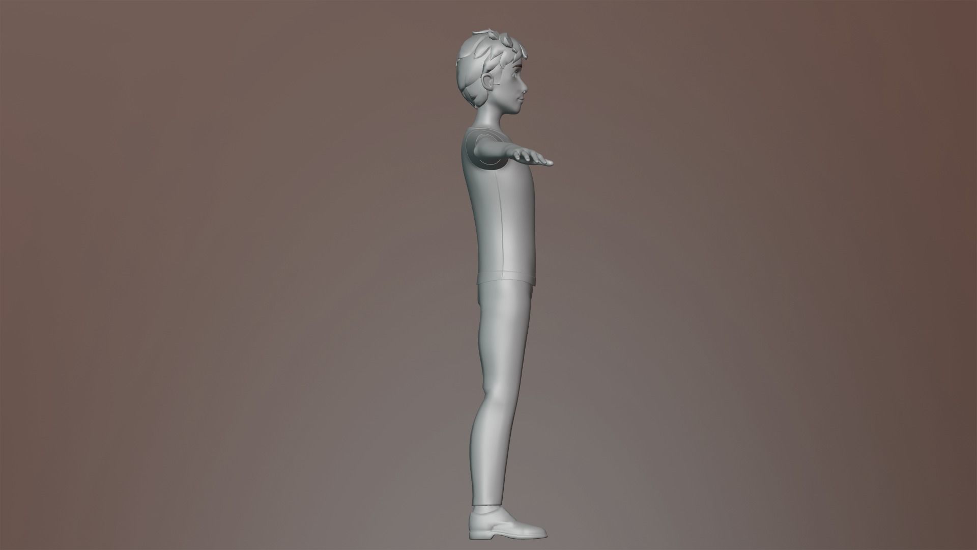 Max Cartoon Character Low-poly 3D model_16