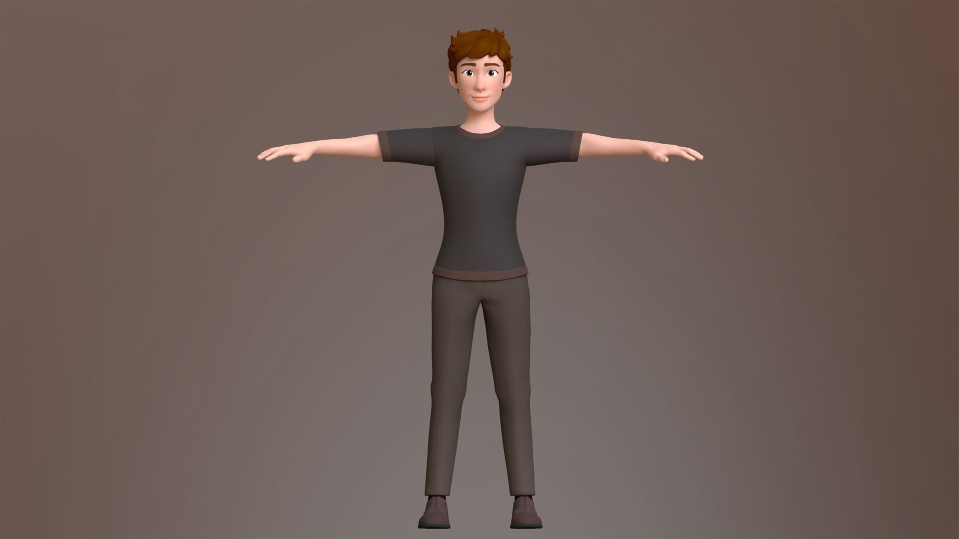 Max Cartoon Character Low-poly 3D model_5