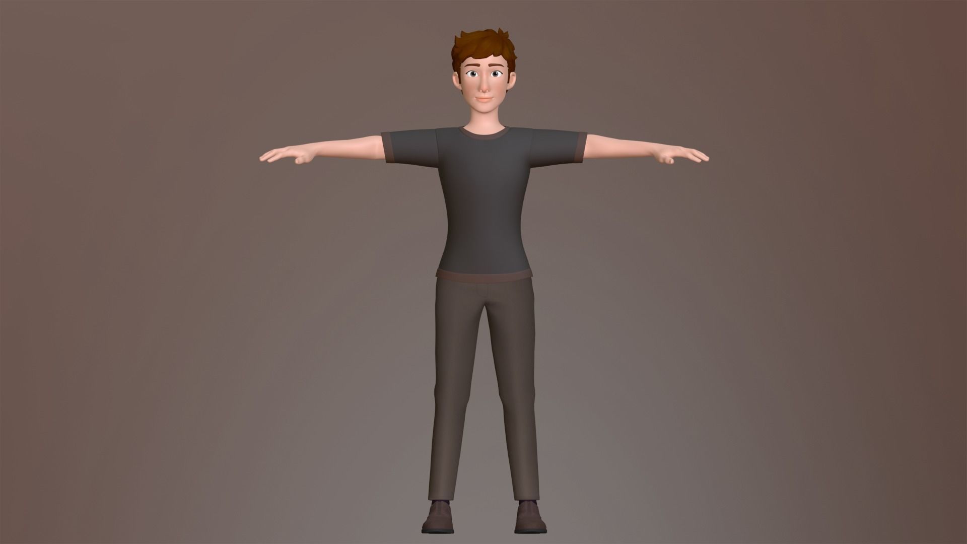Max Cartoon Character Low-poly 3D model_9