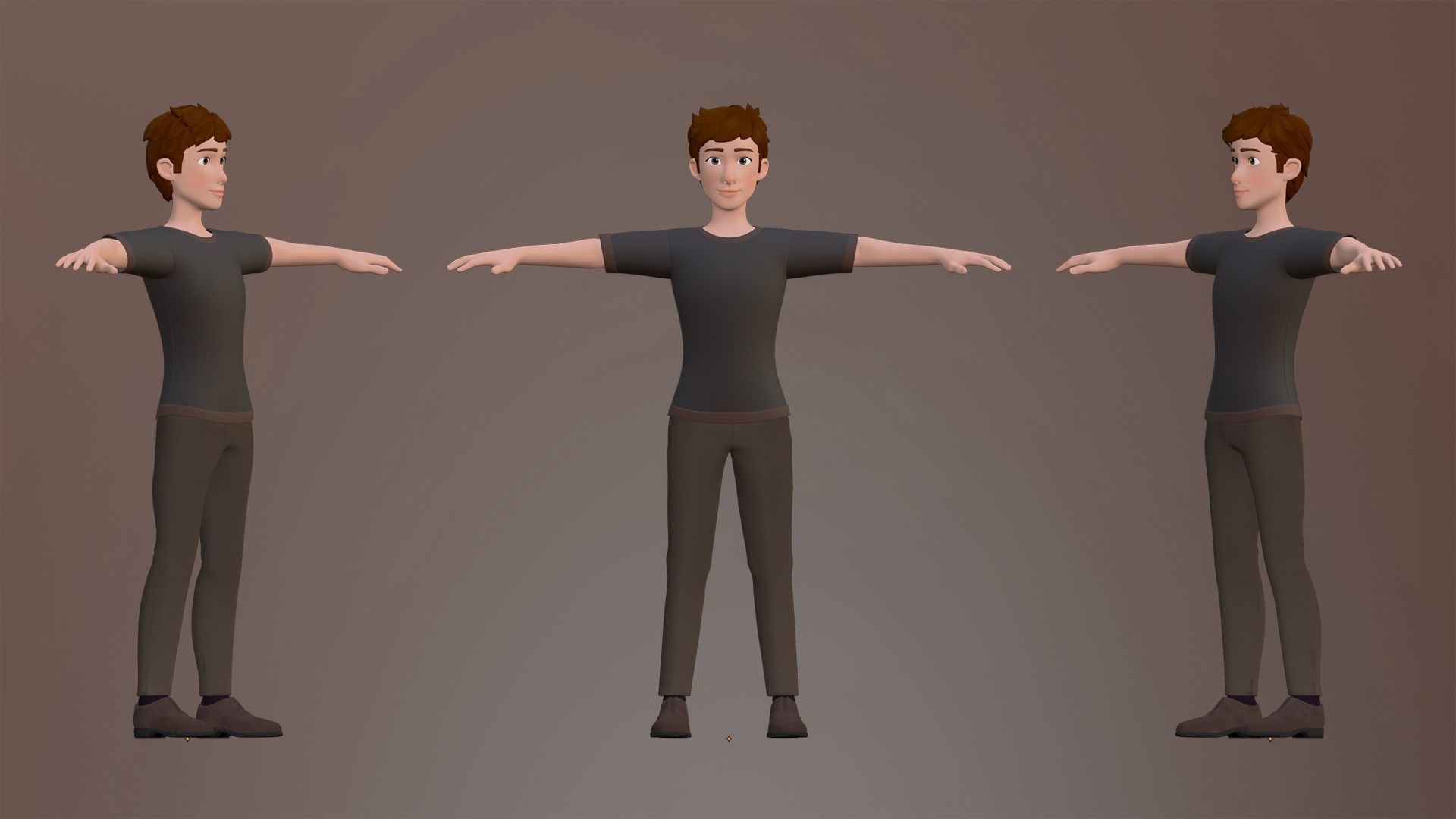 Max Cartoon Character Low-poly 3D model_4