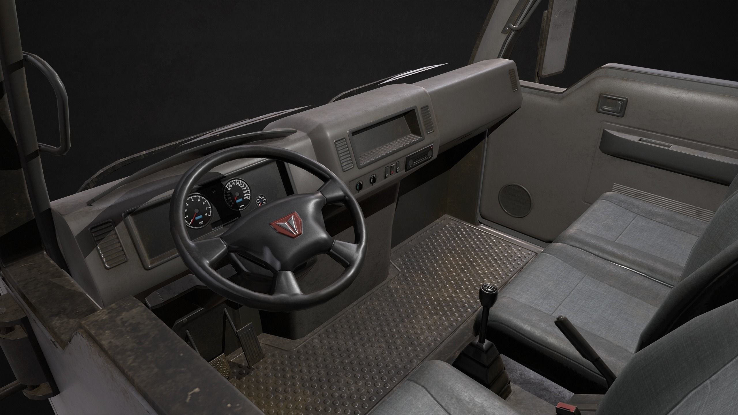 Light Truck Refrigerated Low-poly 3D model_6