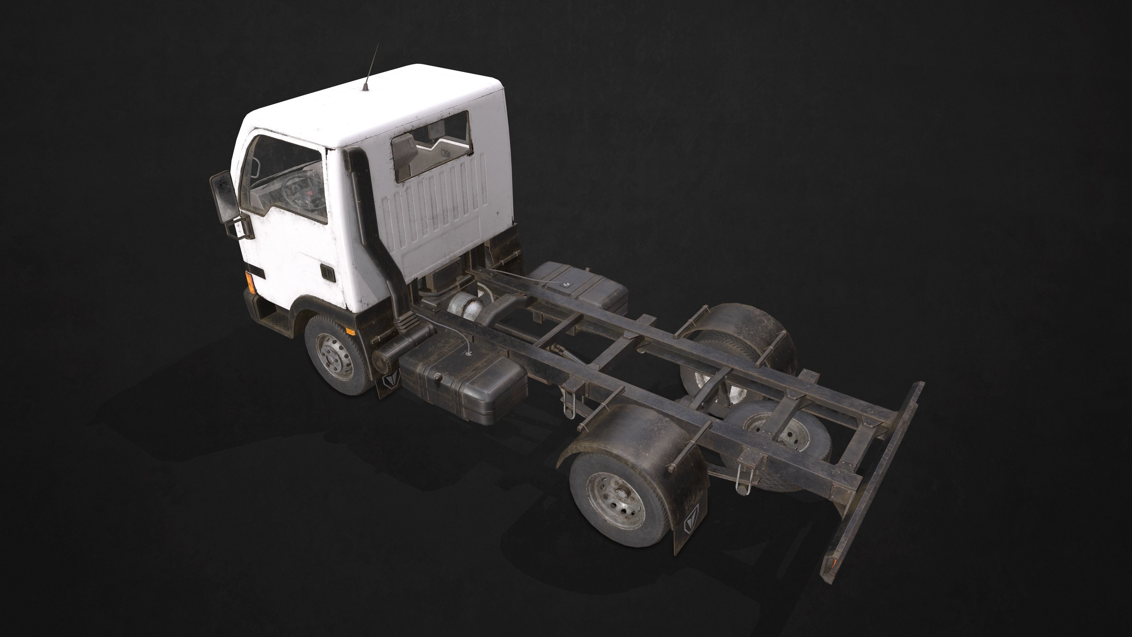 Light Truck Refrigerated Low-poly 3D model_7