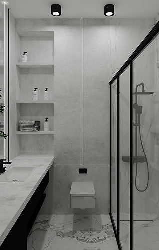 3d model studio apartment  3D model