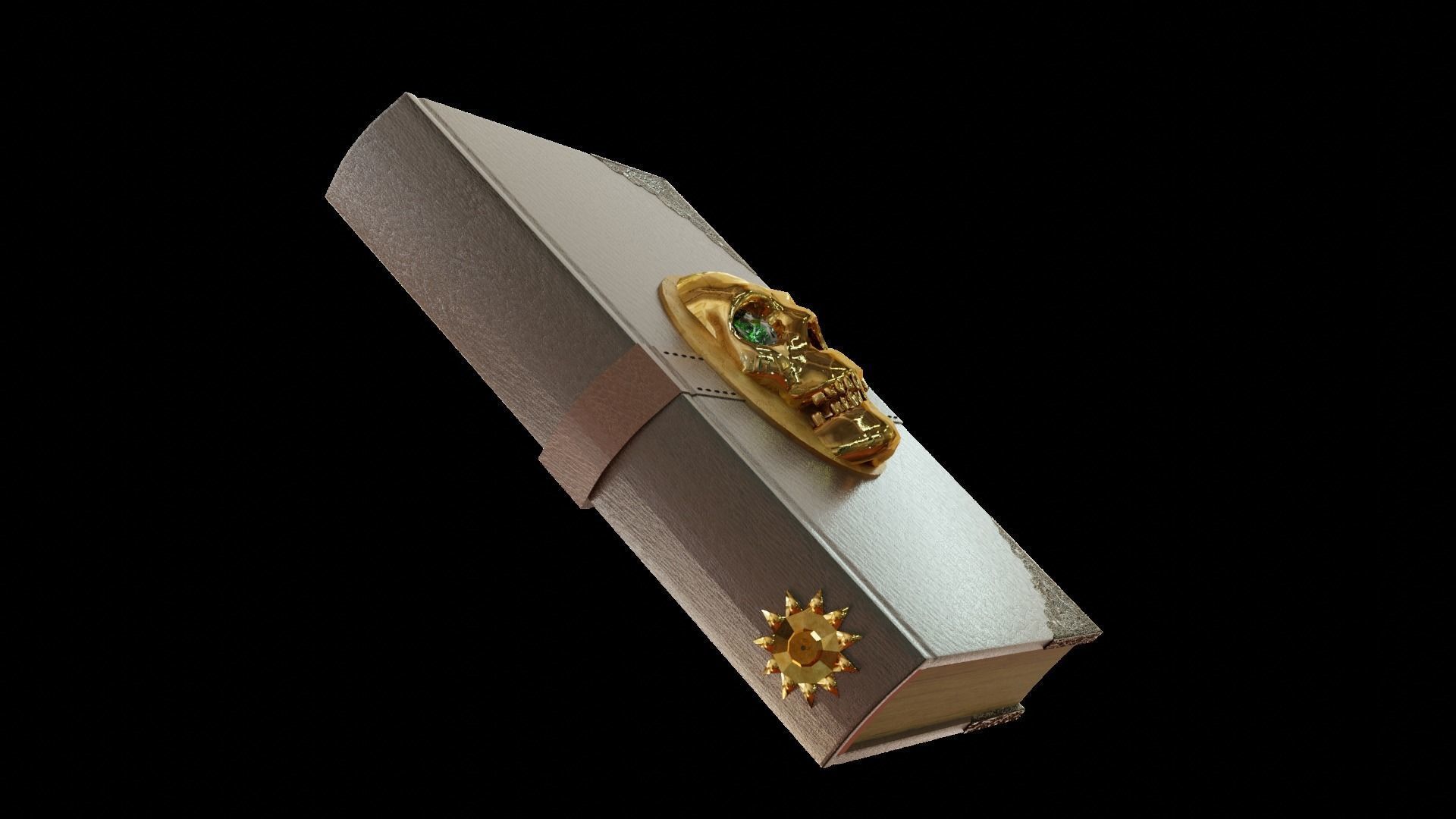 Skull Book Free 3D model_6