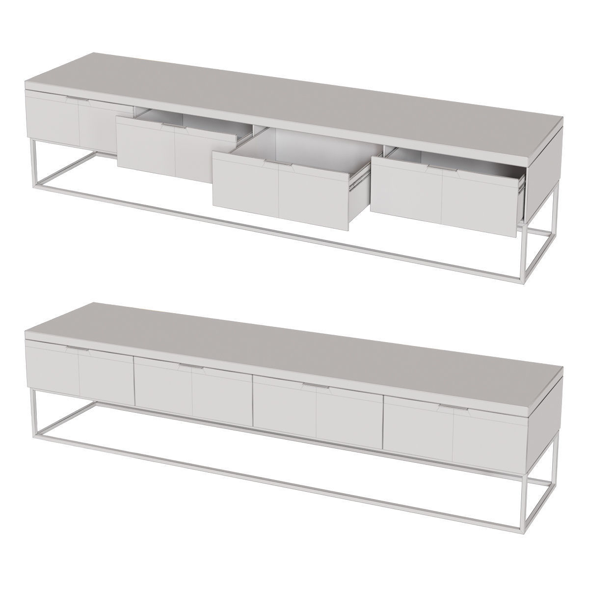 Lehome D101 TV Stand 3D model_2