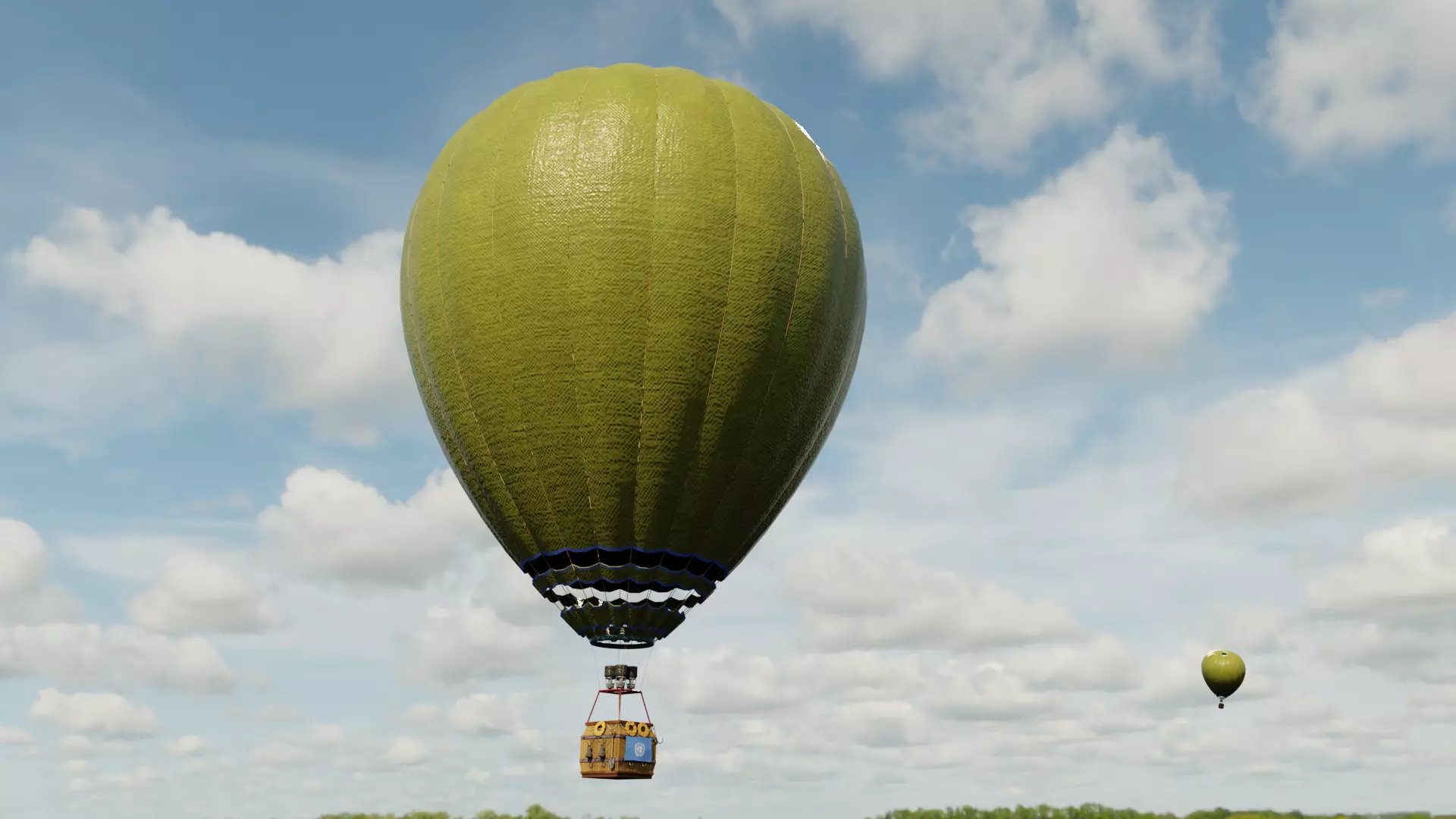 Hot air balloon 3D model