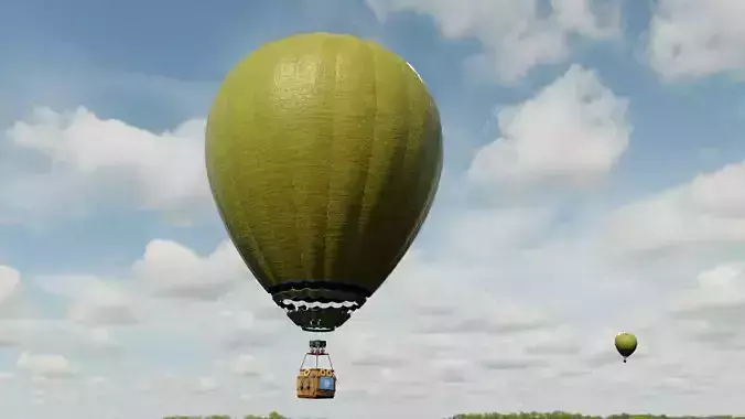 Hot air balloon 3D model
