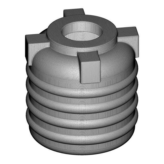 Mini Storage Water Tank 3D print model_2