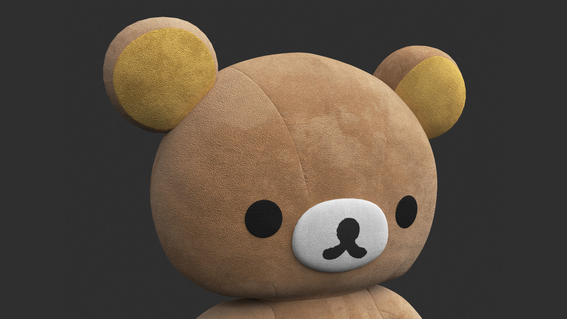 Rilakkuma Plush soft toy doll  3D model_4