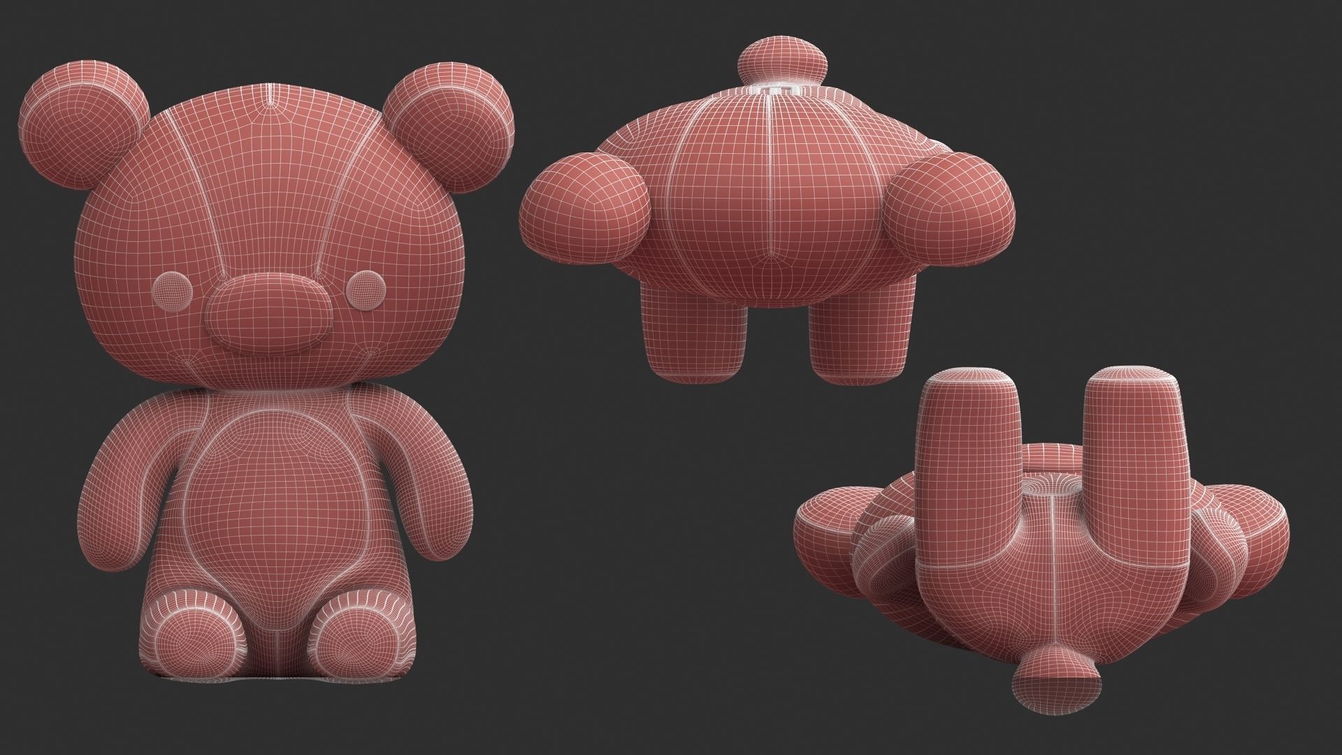 Rilakkuma Plush soft toy doll  3D model_16