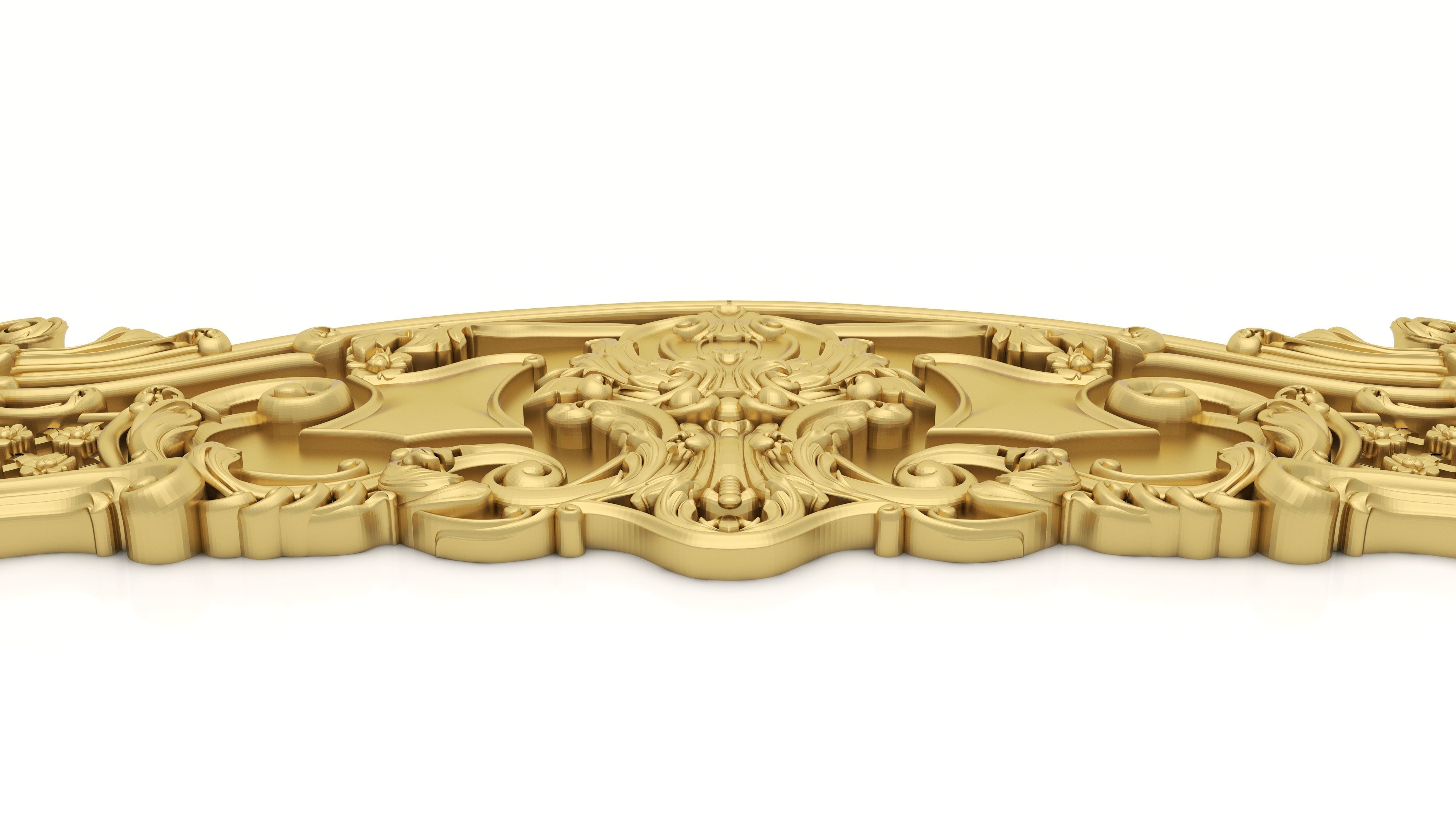 Bed Ornament Frame 10 - For CNC and Interior 3D model_2