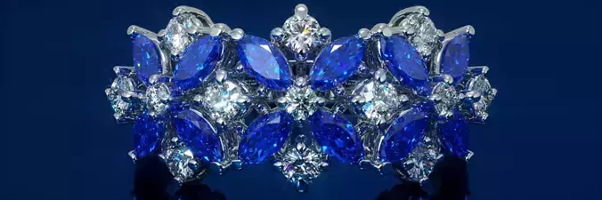 flower maquise ring  3D print model