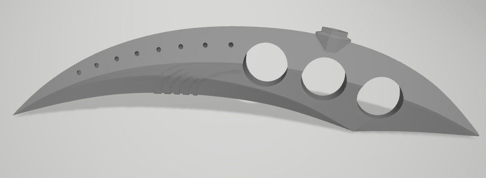 Zen aku flute dagger Power Rangers Wild Force 3D print model_1