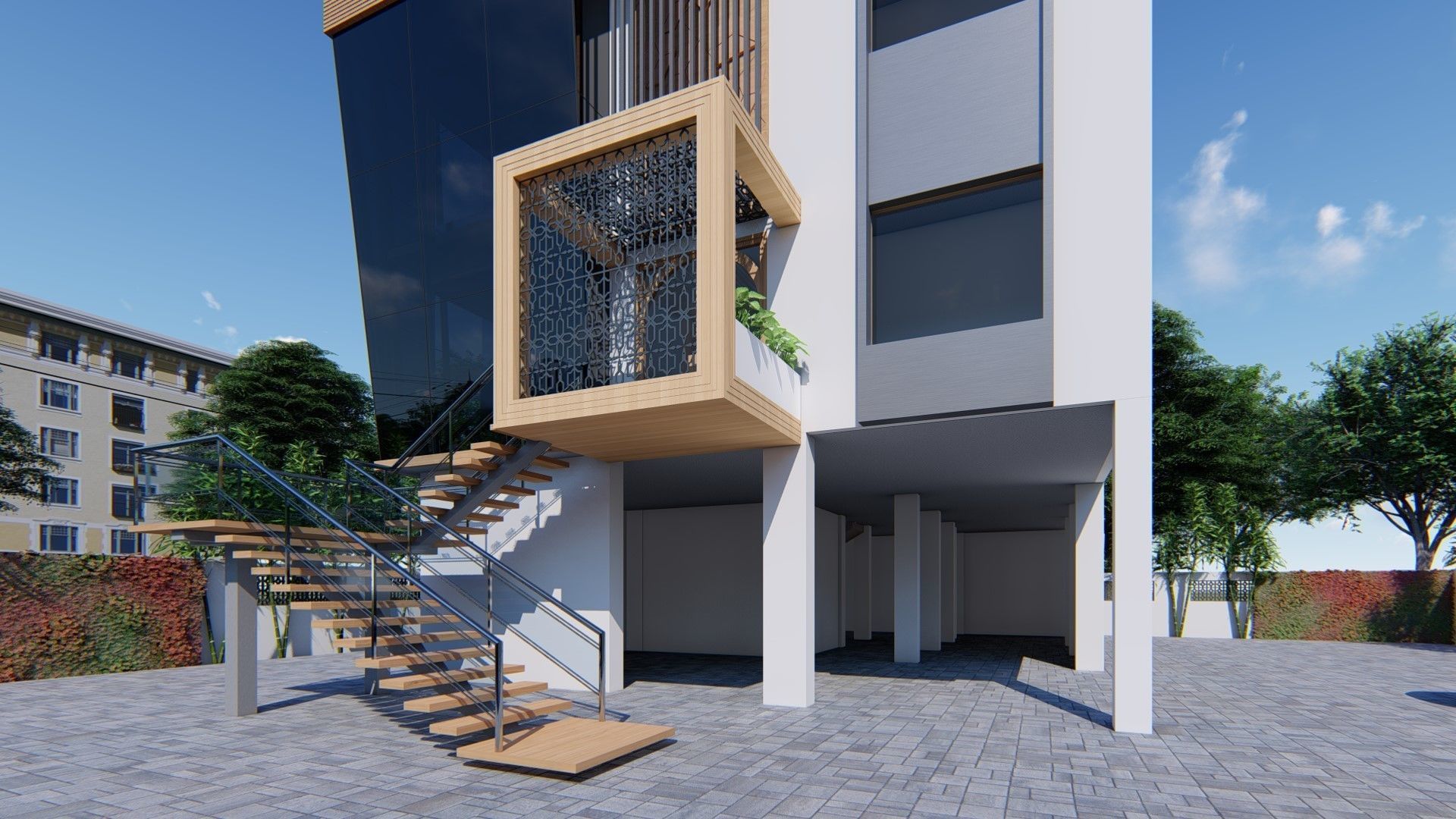 Office Building  3D model_14