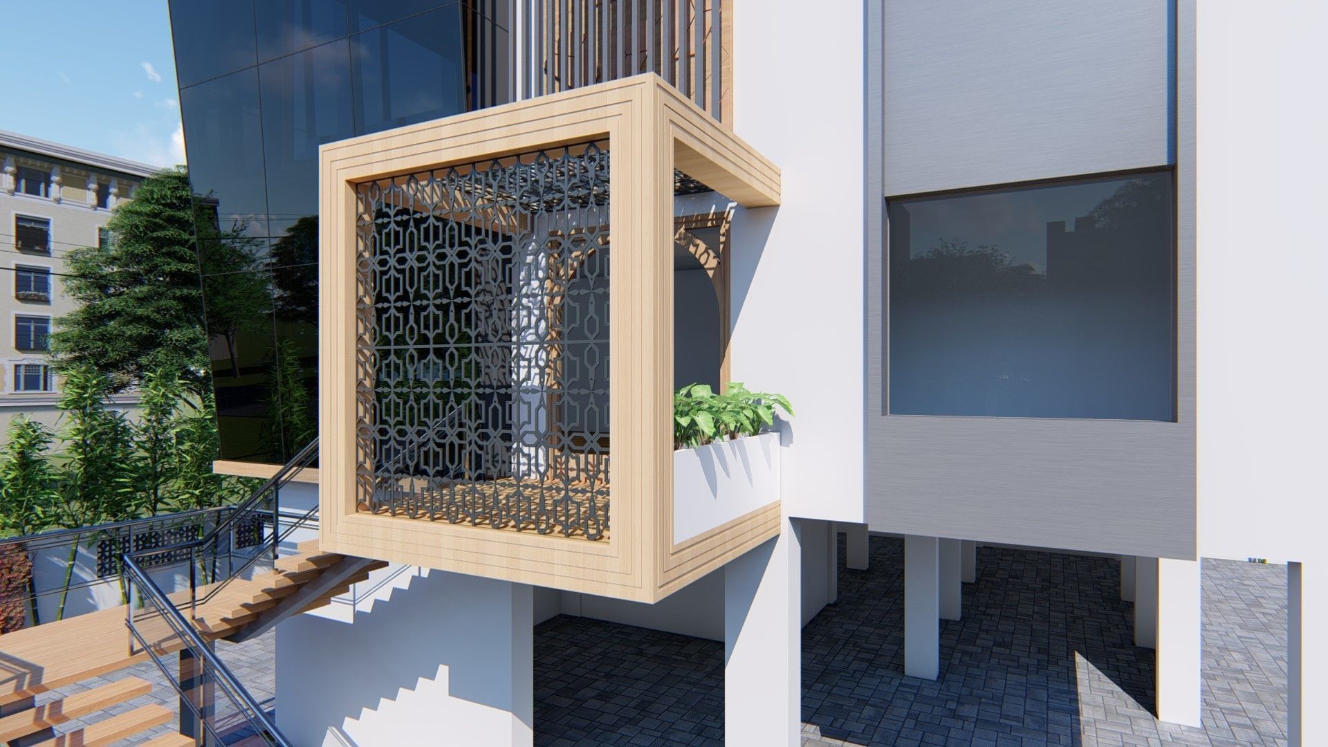 Office Building  3D model_12