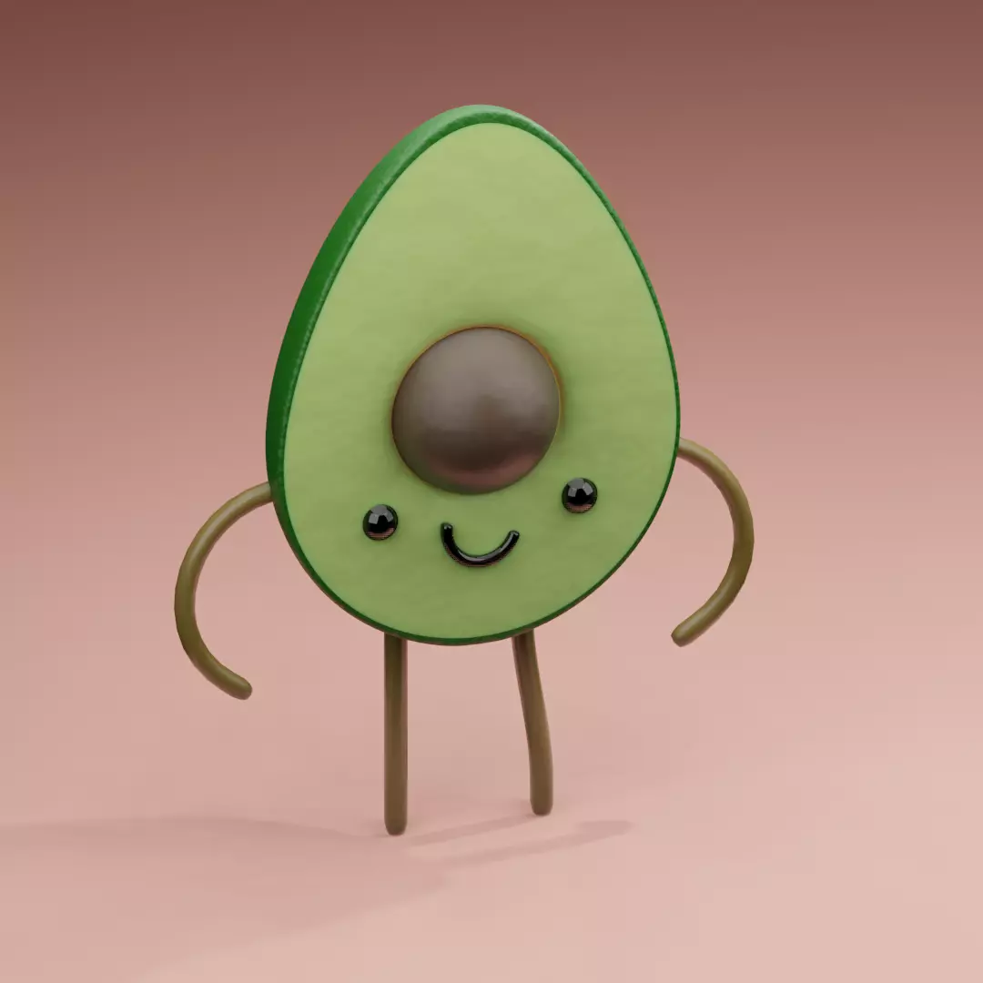 Cute Cartoon Character Rigged Free 3D model
