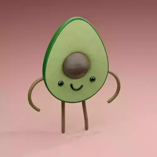 Cute Cartoon Character Rigged