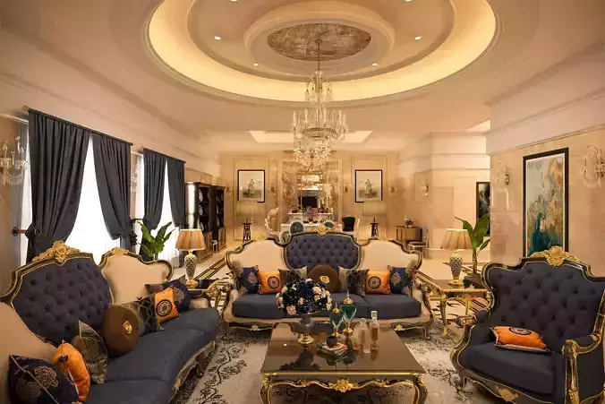 Classic Interior 3d model 