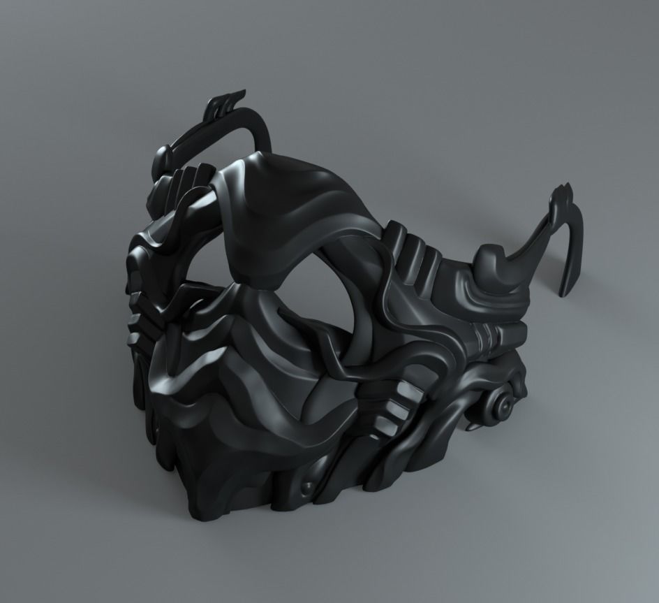 Mask Cover Mask - JUNGLE 3D print model_2