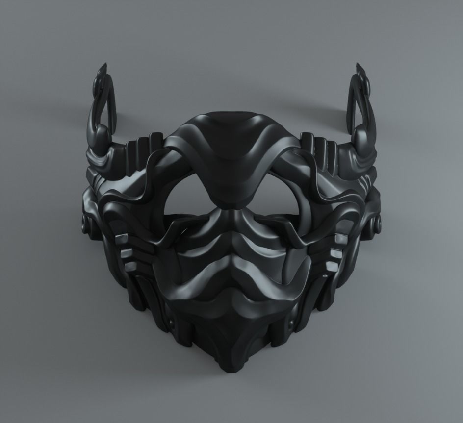 Mask Cover Mask - JUNGLE 3D print model_3
