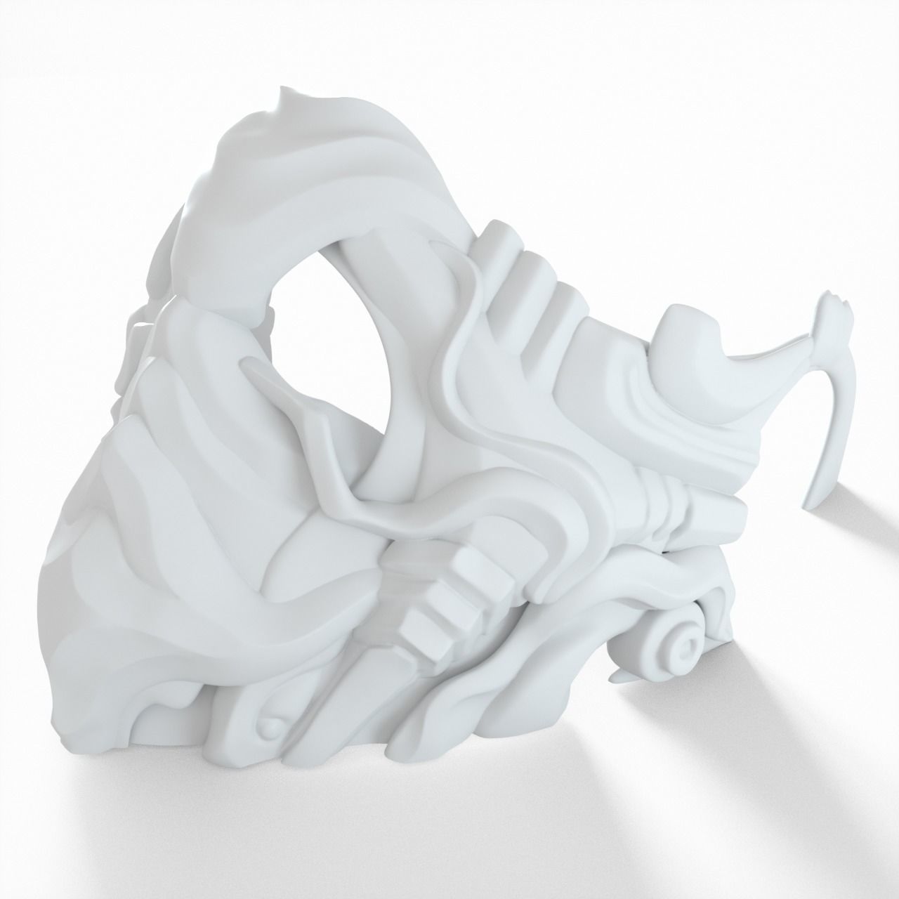 Mask Cover Mask - JUNGLE 3D print model_4