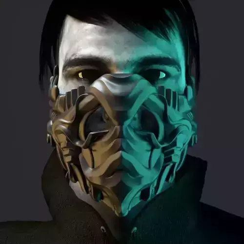 Mask Cover Mask - JUNGLE 3D print model Mask Cover Mask - JUNGLE 3D print model