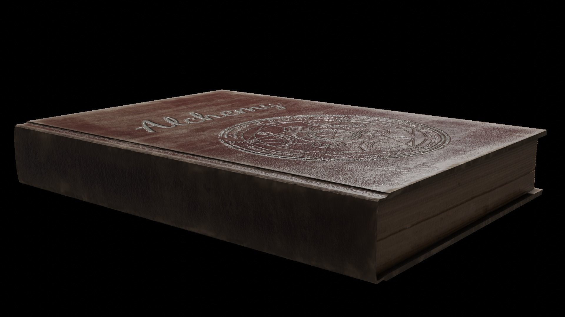Two magic books Free 3D model_7