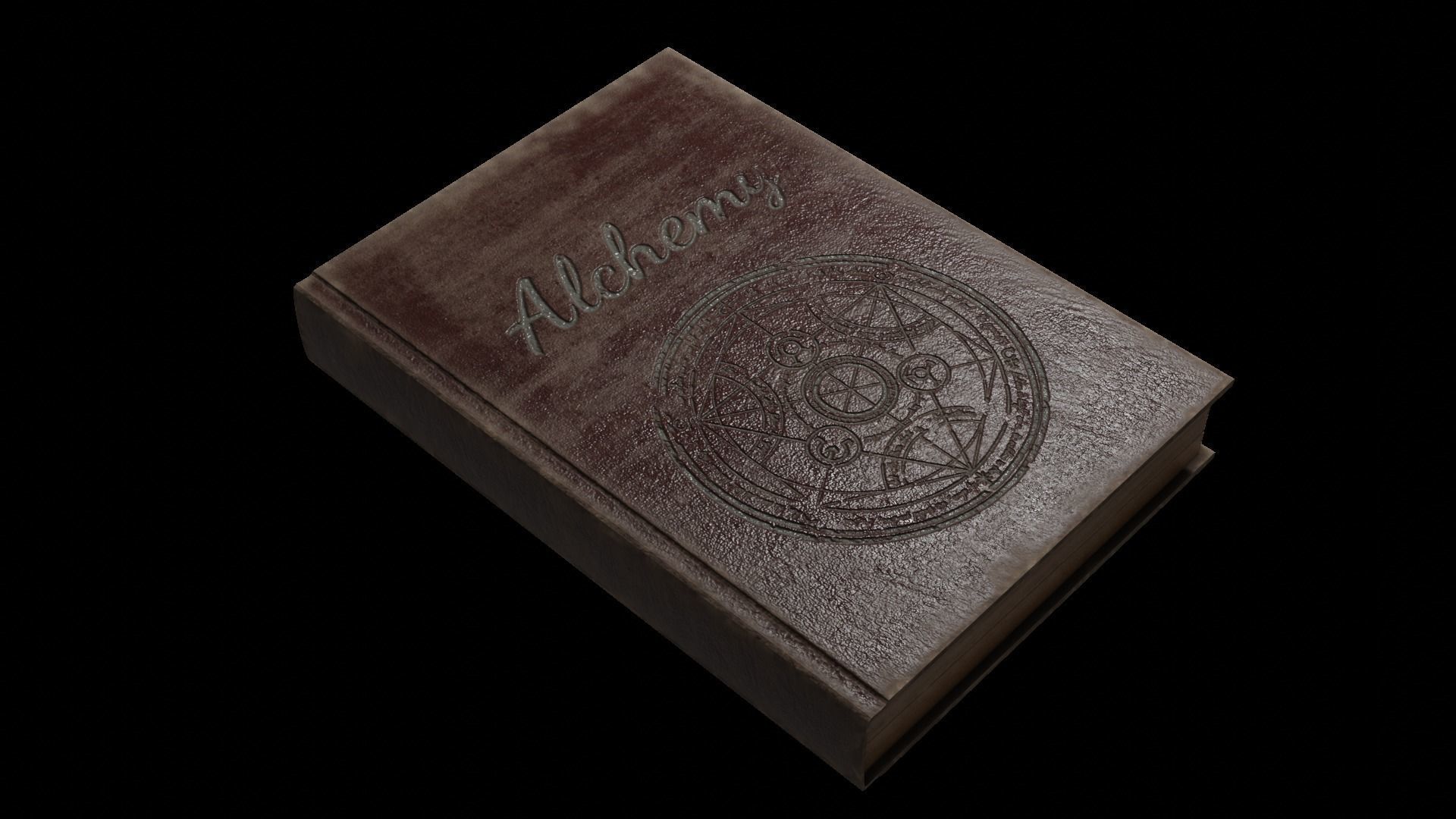 Two magic books Free 3D model_1