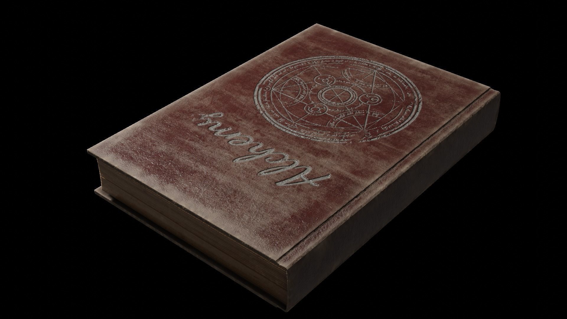 Two magic books Free 3D model_9