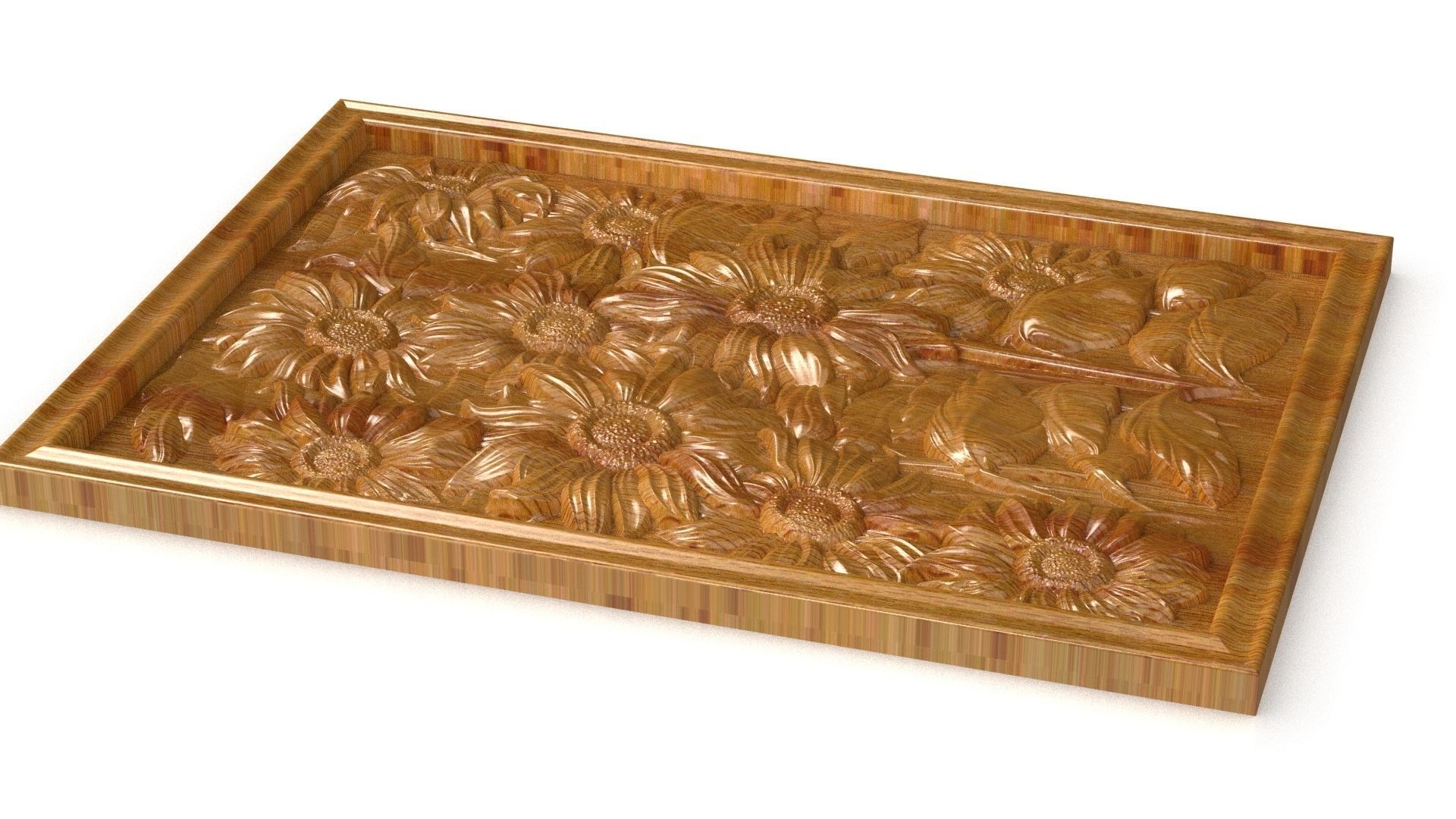 Sunflover 3d painting 3d print 3D model 3D model_8