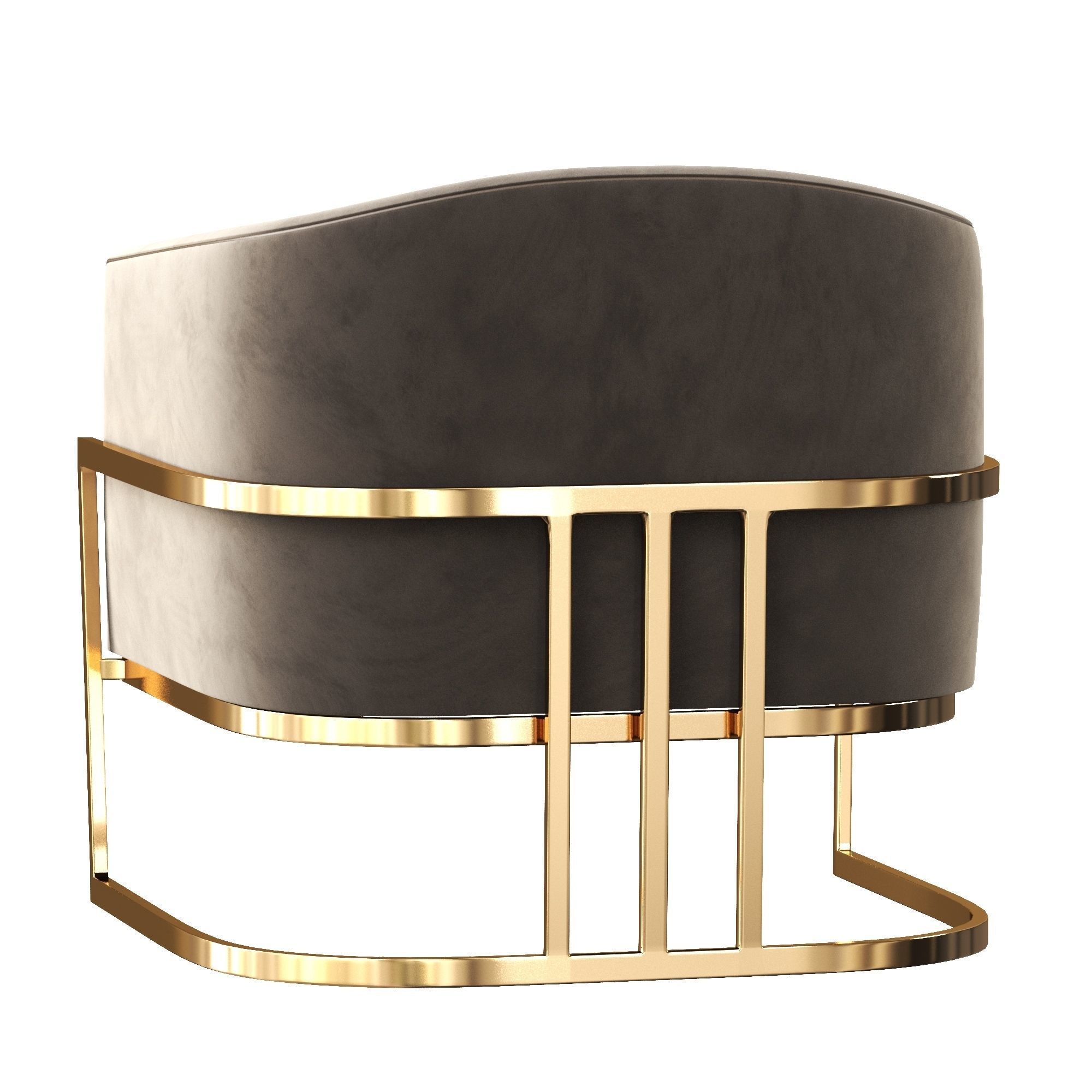 Ambrosia Smoke Tub Chair 3D model_3