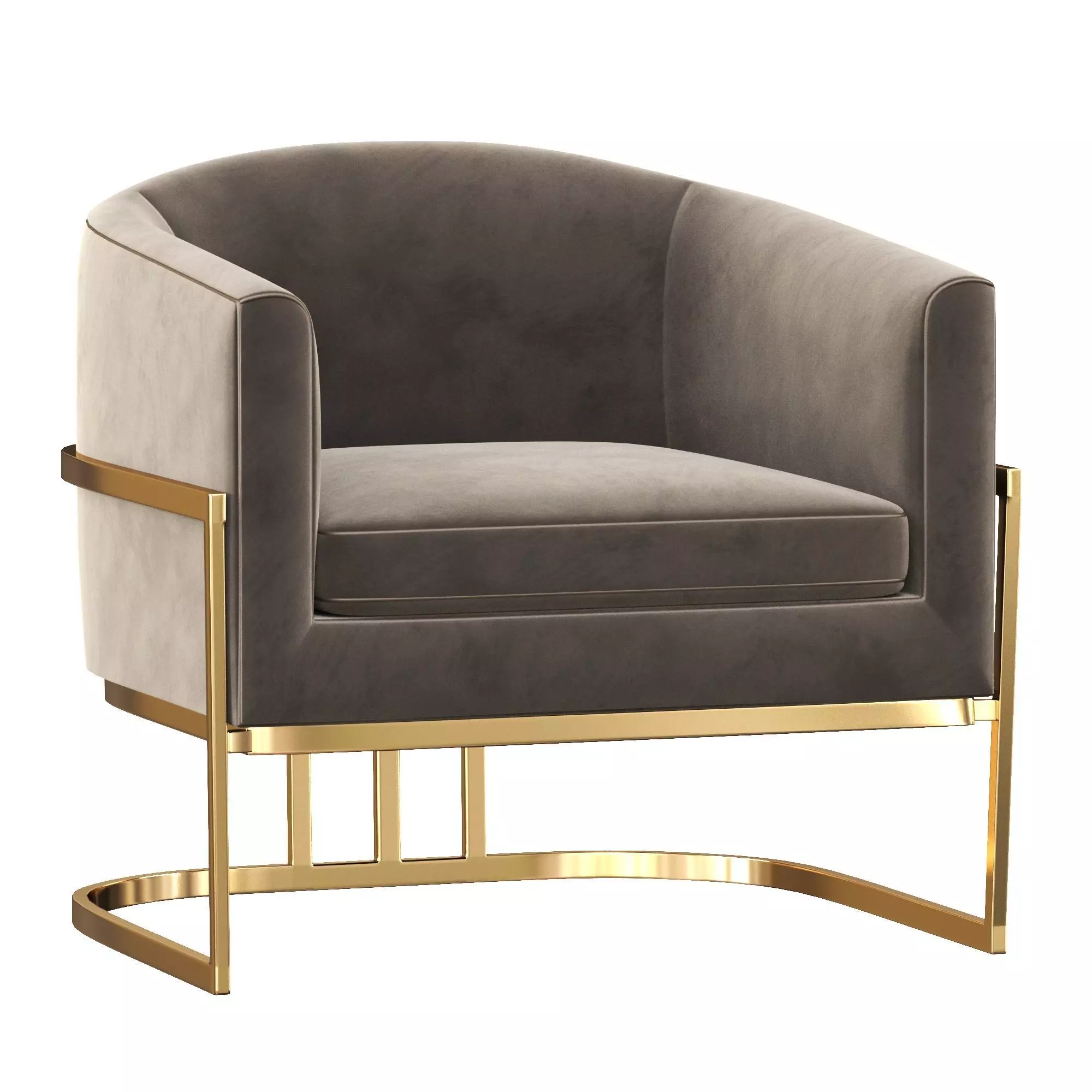 Ambrosia Smoke Tub Chair 3D model_0