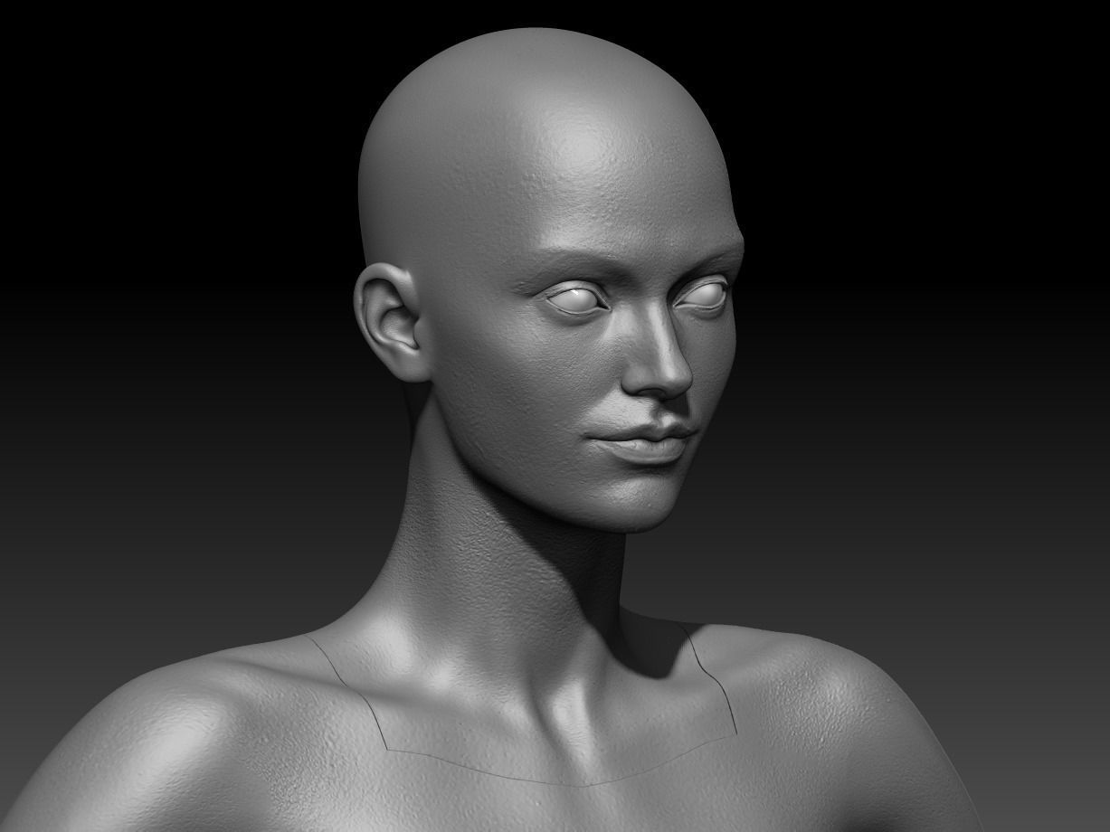 Realistic Female Model LowPoly sexy woman for sims Low-poly 3D model_12