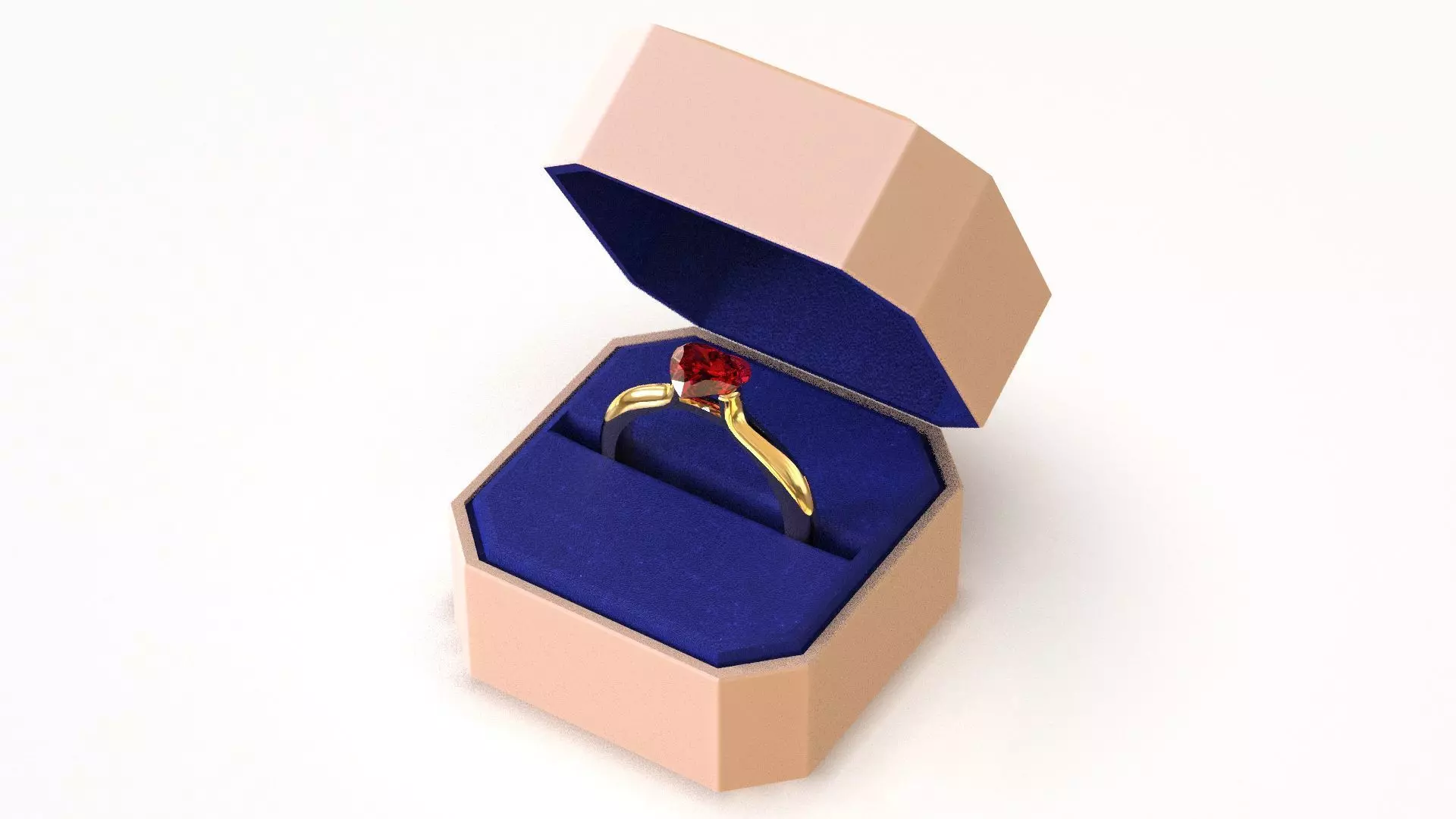 ENGAGEMENT RING Low-poly 3D model