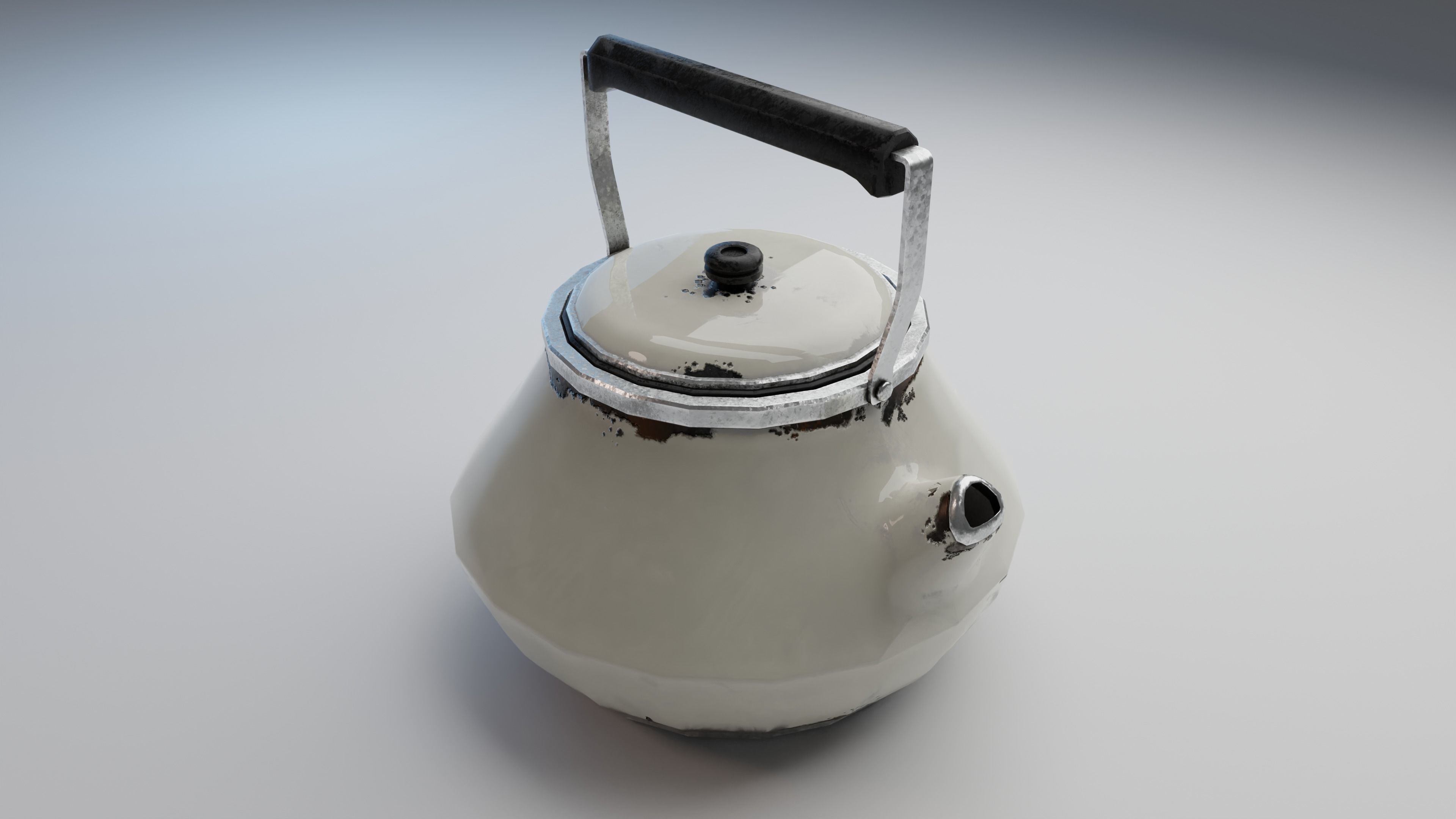 Rusty Kettle Low-poly 3D model_6