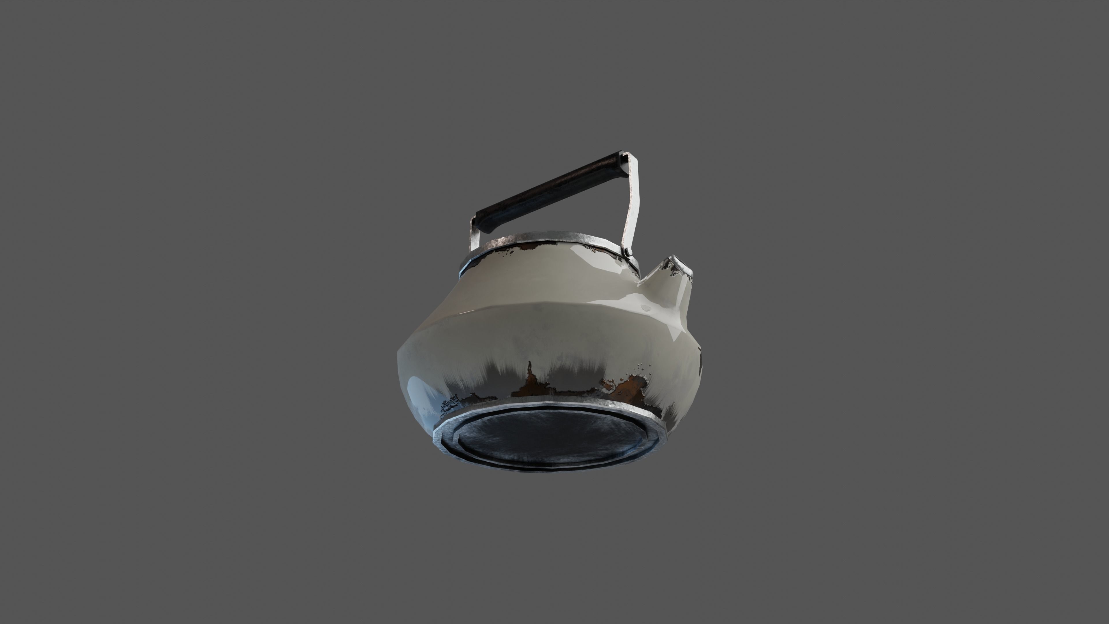 Rusty Kettle Low-poly 3D model_11