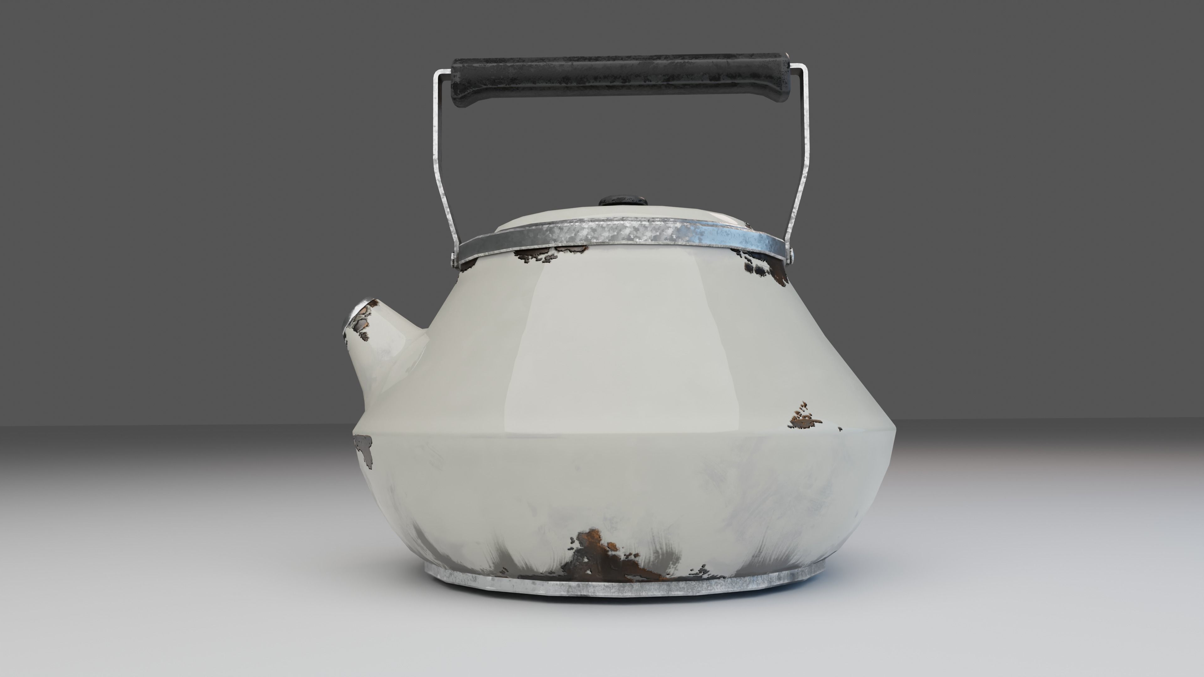 Rusty Kettle Low-poly 3D model_3