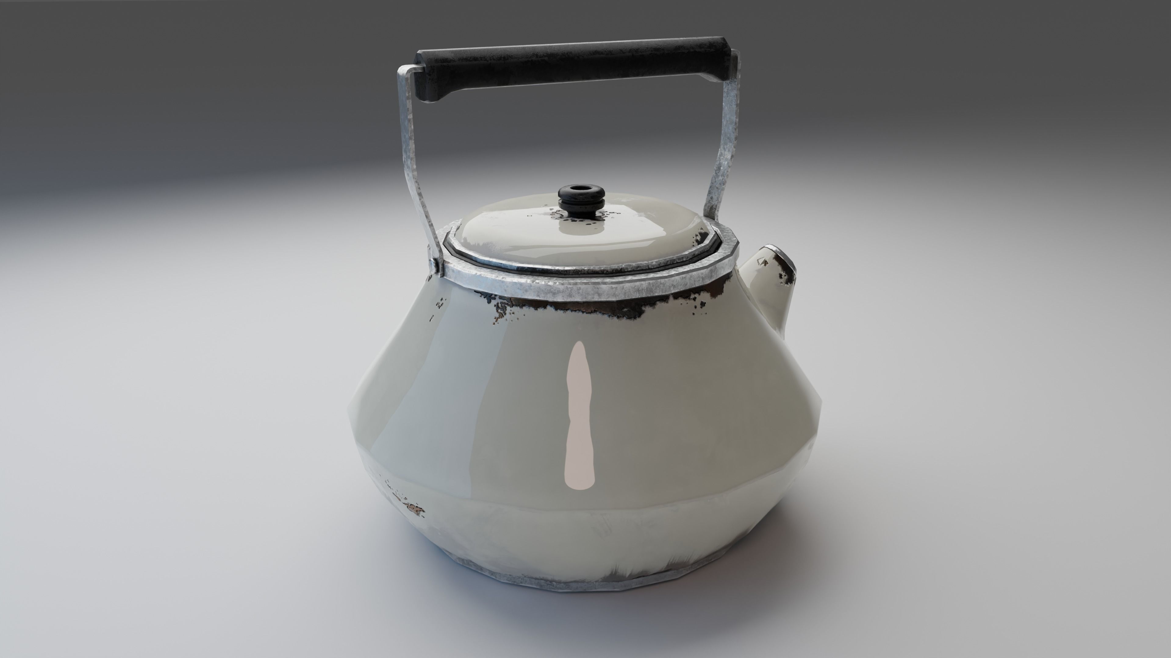 Rusty Kettle Low-poly 3D model_5