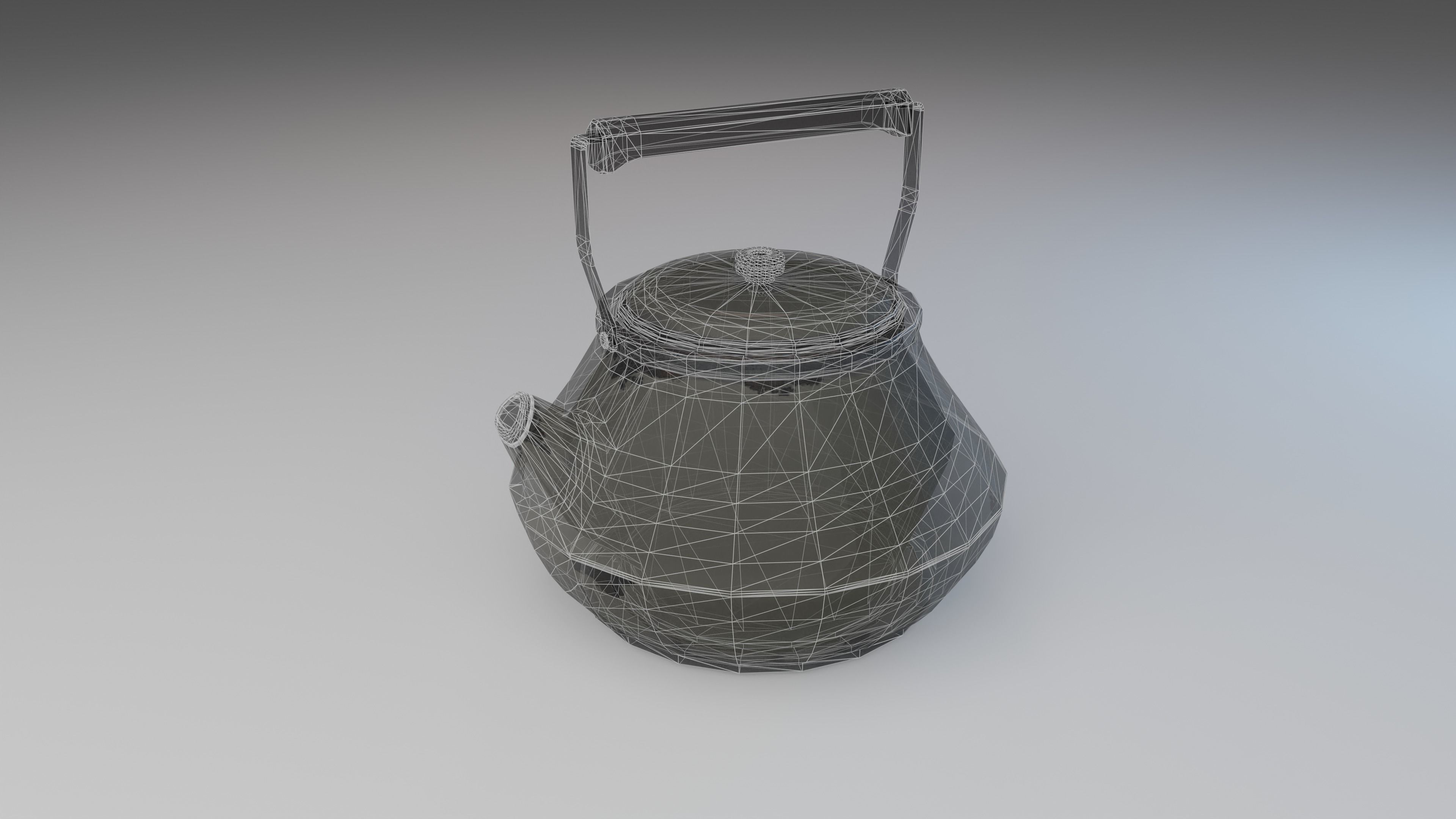 Rusty Kettle Low-poly 3D model_12