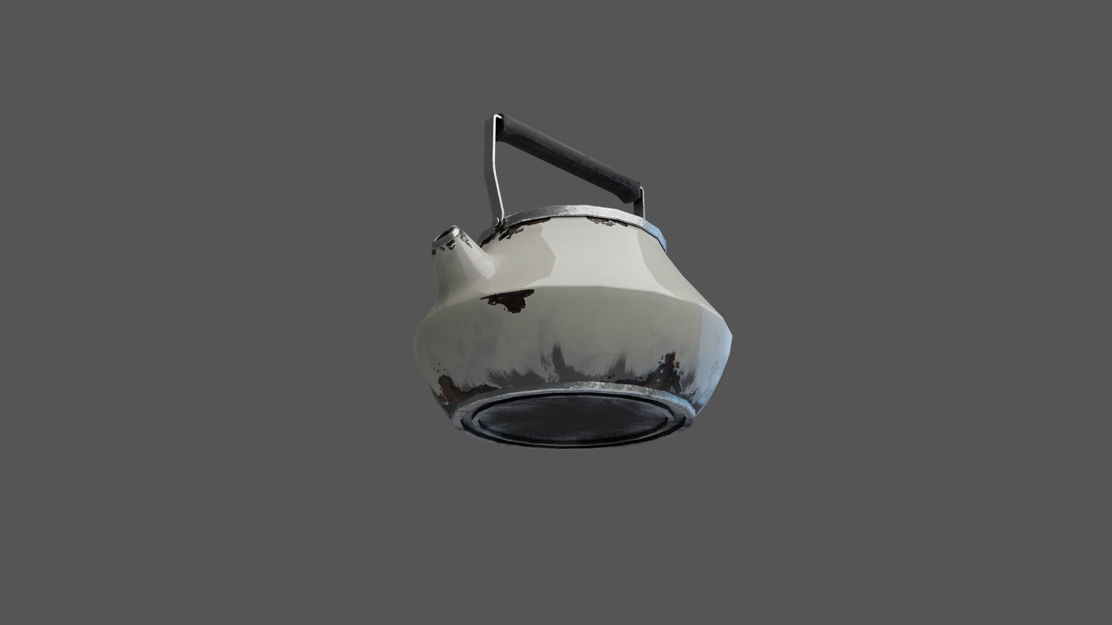 Rusty Kettle Low-poly 3D model_10