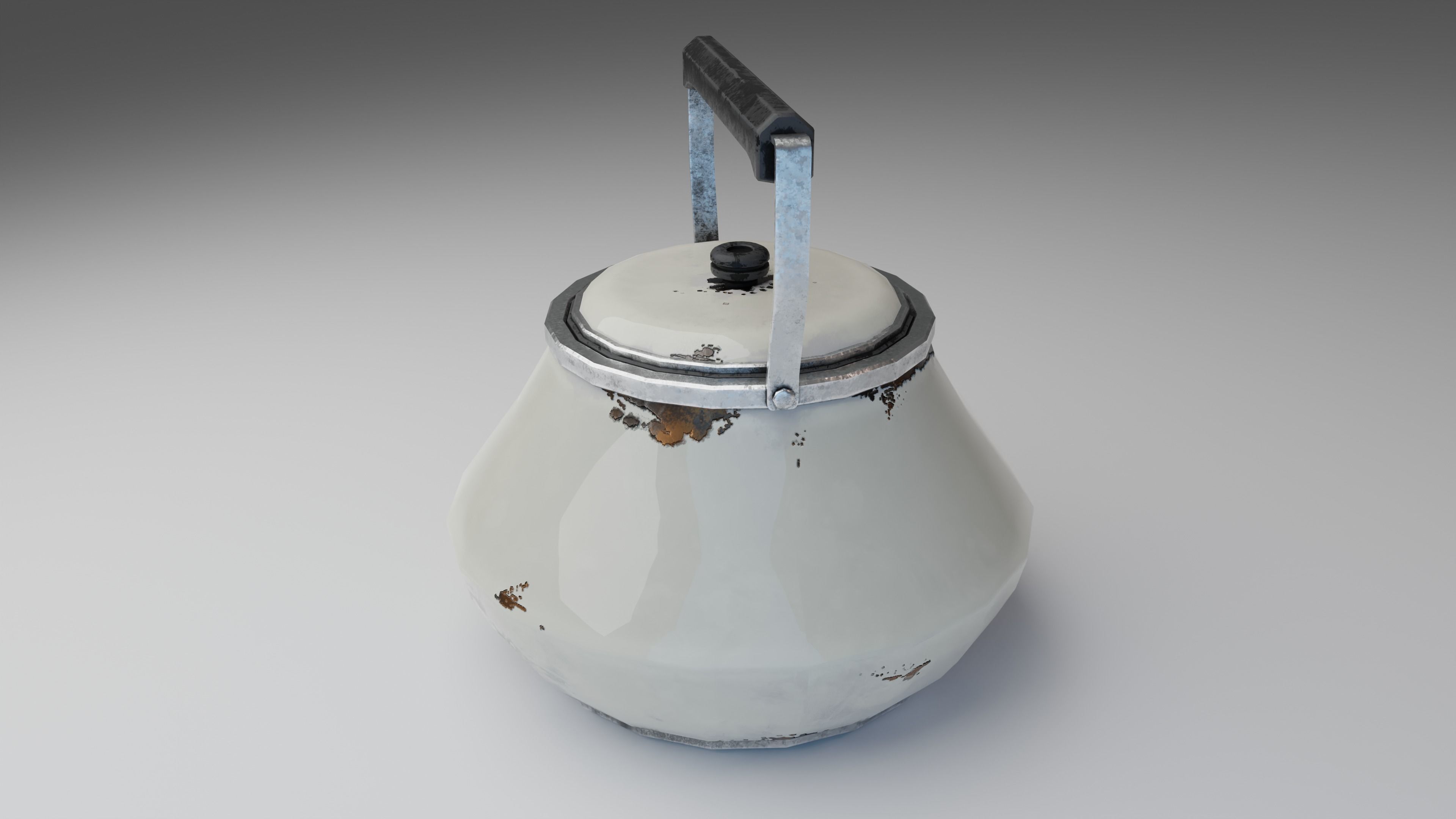 Rusty Kettle Low-poly 3D model_4
