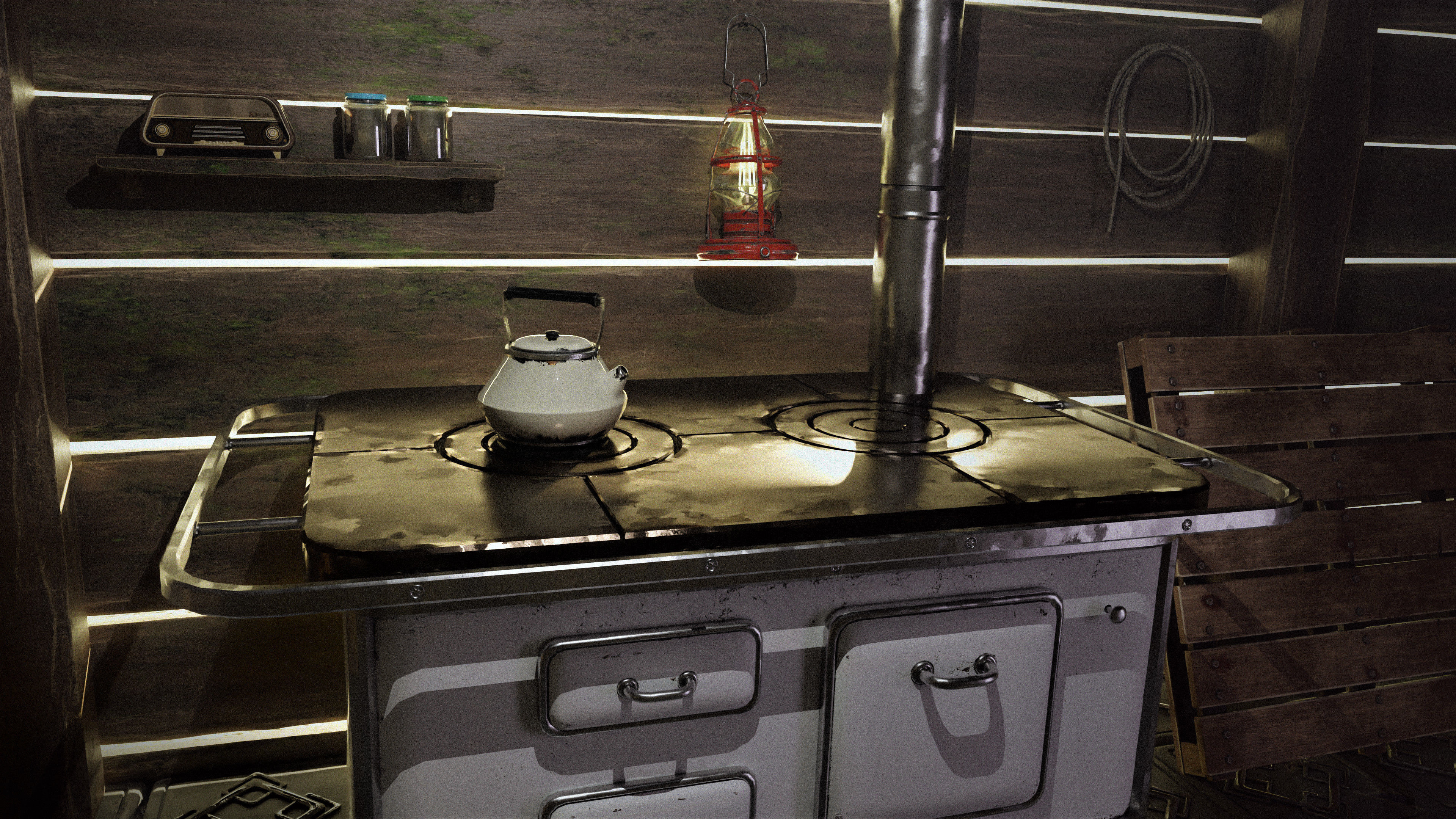 Rusty Kettle Low-poly 3D model_2