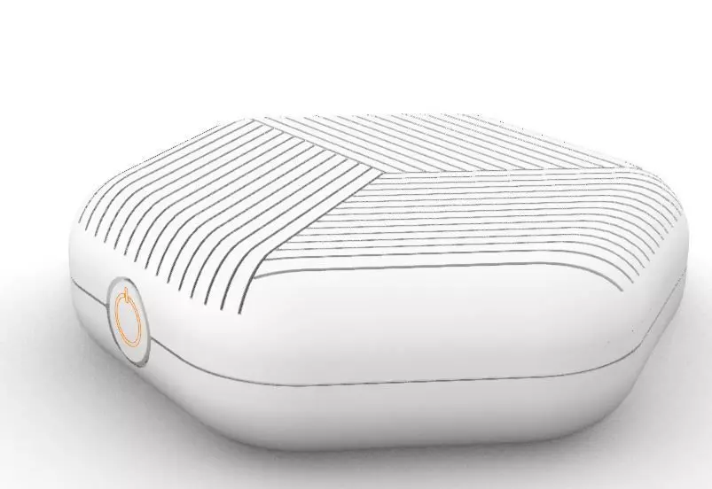 Powerbank box with stripe 3D model_0