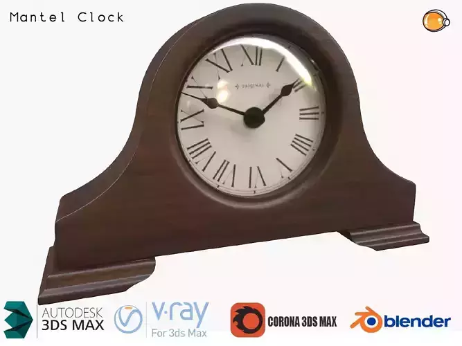 Mantel Clock Table Clock Traditional Wood Quartz Tabletop Mantel