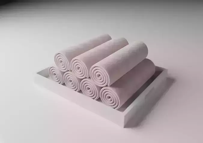 PBR Towels roll of in tray