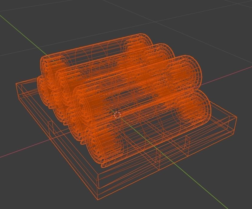 PBR Towels roll of in tray Free low-poly 3D model_5