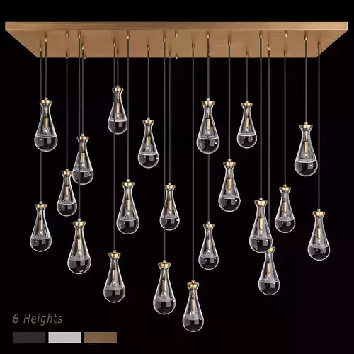 Rain Linear Chandelier 72 RH