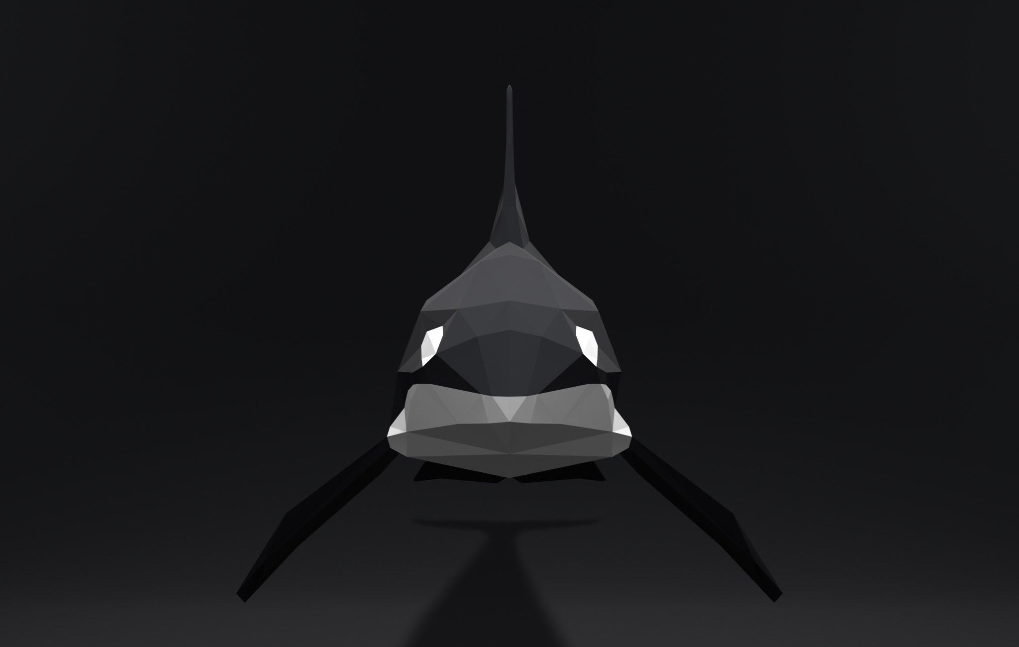 Orca Killer-whale cartoon 3D print model_3