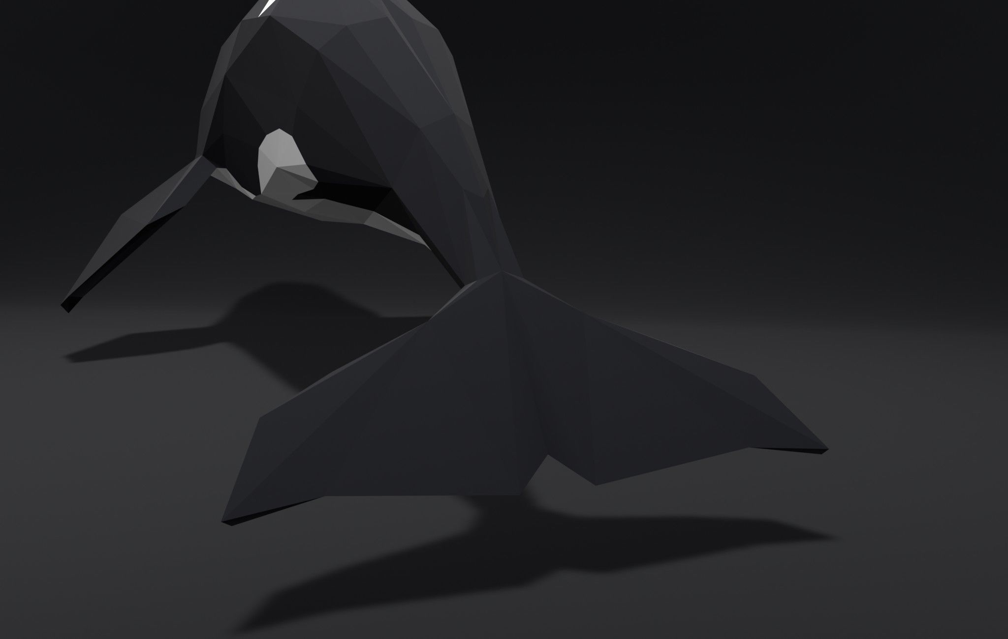 Orca Killer-whale cartoon 3D print model_7