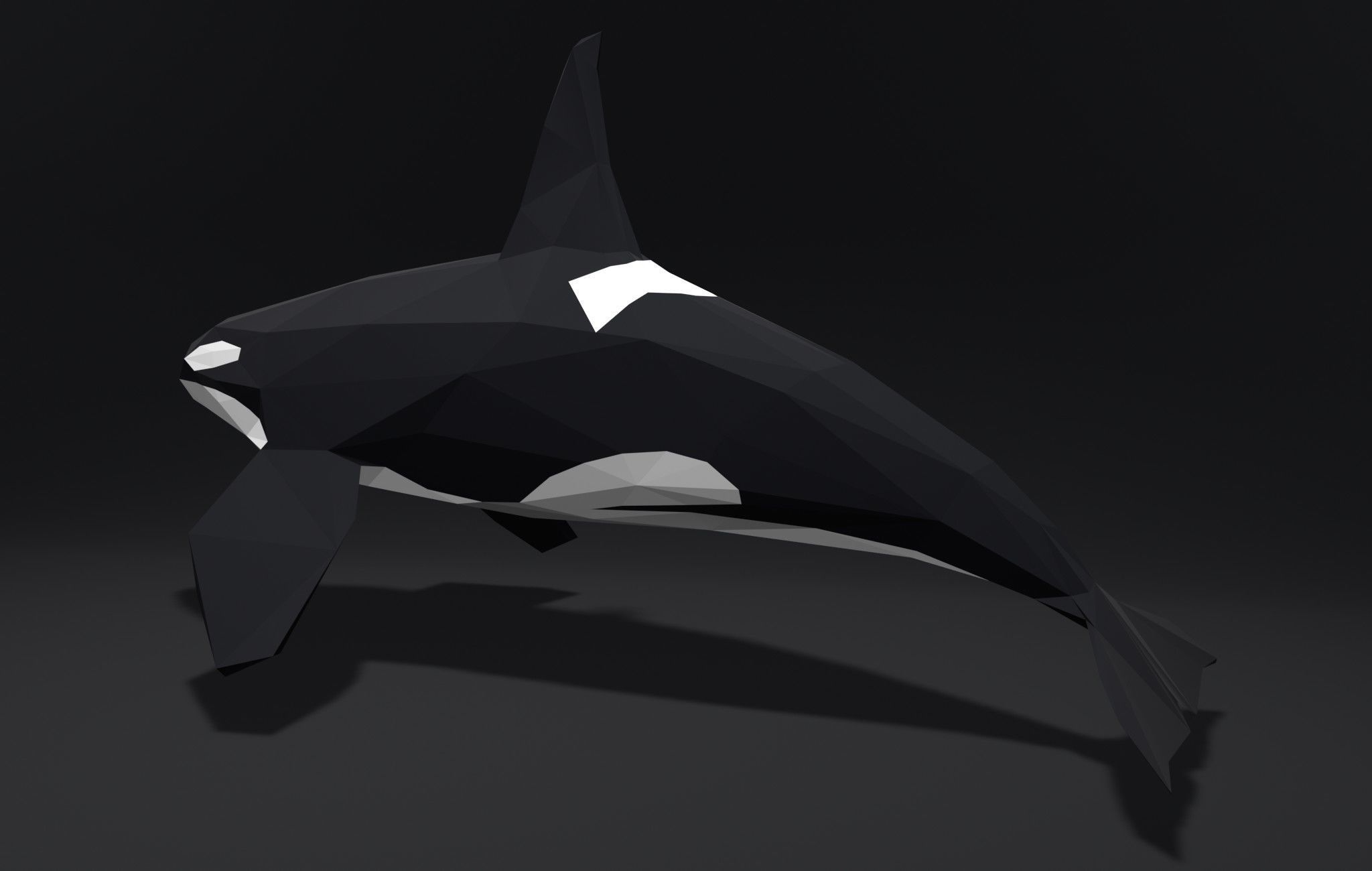 Orca Killer-whale cartoon 3D print model_6